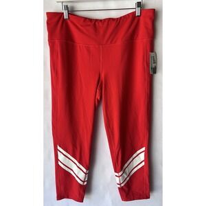 DSG Women's 7/8‎ Cropped Leggings Size XL Red High Rise
